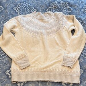 Faherty Beige Turtleneck Sweater